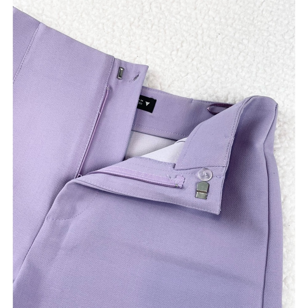 ZARA • Lavender/Lilac/Purple High-Waisted Mini Shorts, XS - Picture 10 of 16
